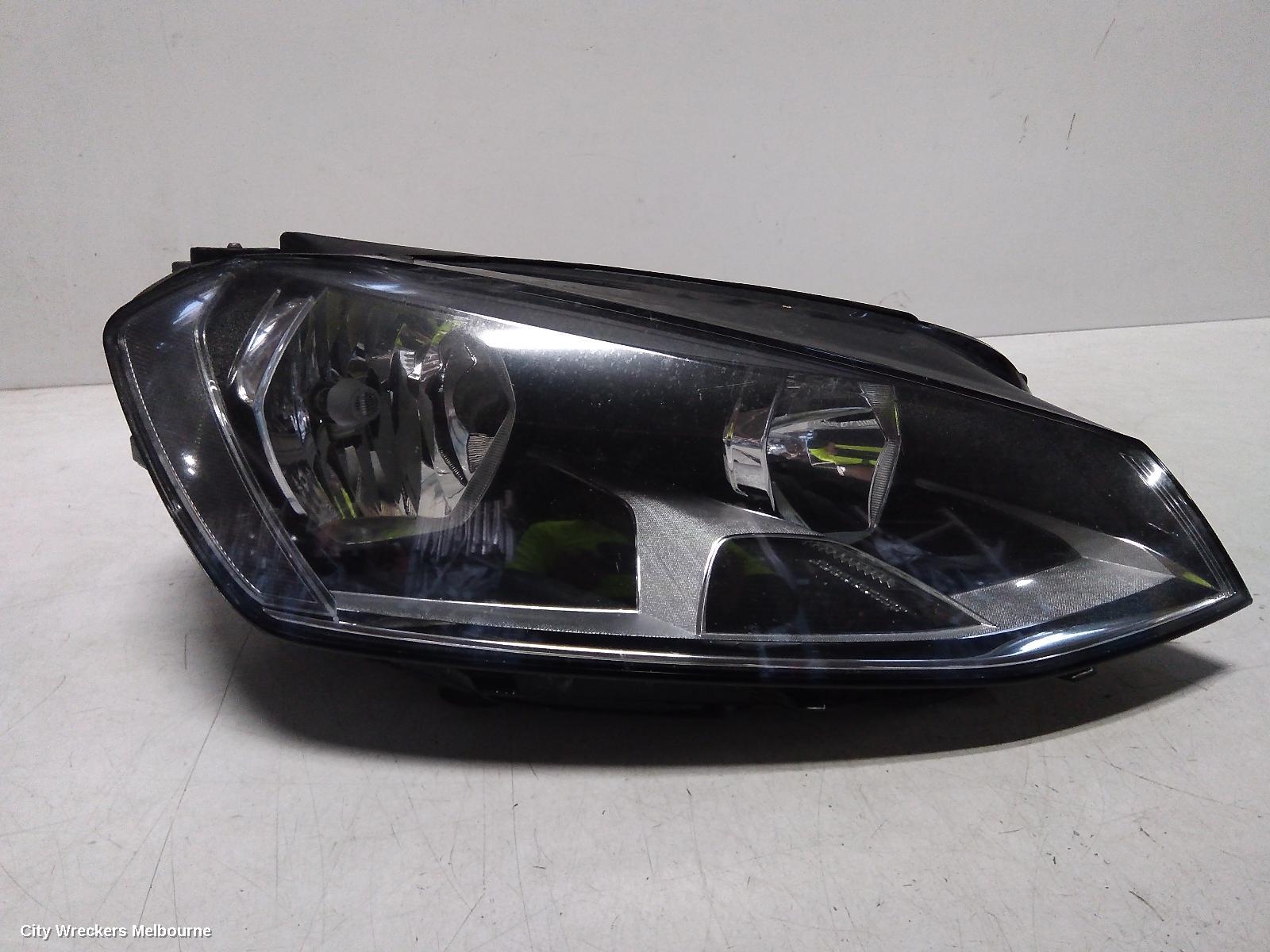 VOLKSWAGEN GOLF RIGHT HEADLAMP, GEN 7, STANDARD/TSI/COMFORTLINE/HIGHLINE/GTI, HALOGEN TYPE, GEN 7, 12/2012 - 03/2017