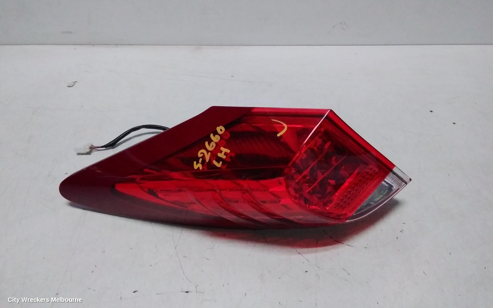 HONDA CIVIC LEFT TAILLIGHT, 9TH GEN, HATCH (VIN SHHFK), 06/2012 - 03/2015