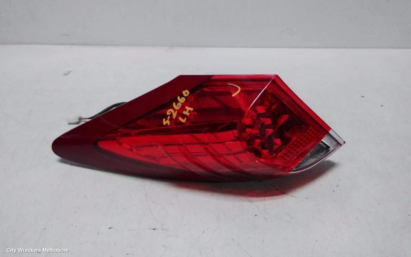HONDA CIVIC LEFT TAILLIGHT, 9TH GEN, HATCH (VIN SHHFK), 06/2012 - 03/2015