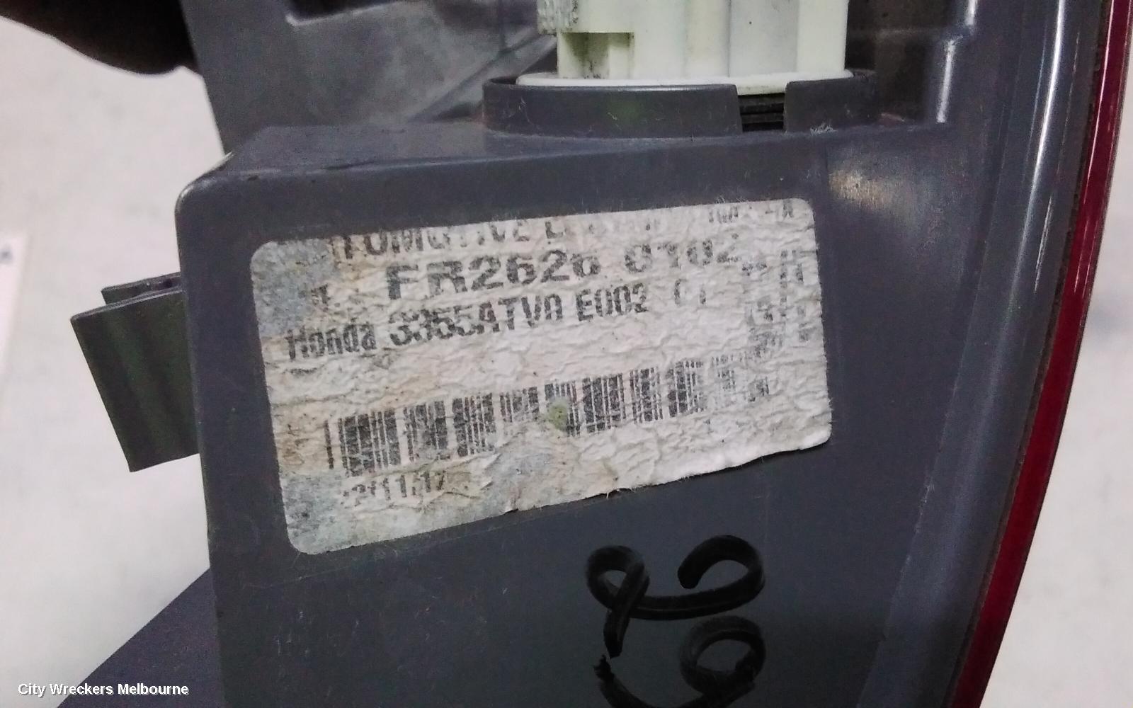 HONDA CIVIC LEFT TAILLIGHT, 9TH GEN, HATCH (VIN SHHFK), 06/2012 - 03/2015