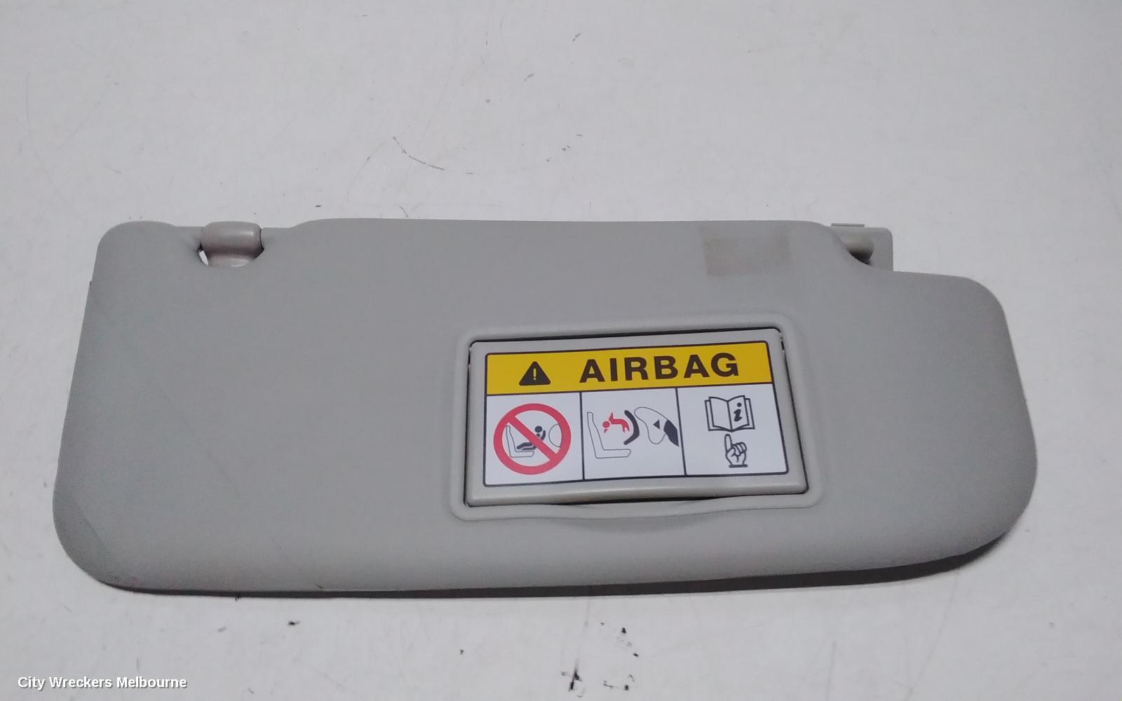 NISSAN DUALIS SUNVISOR, J10, RH SIDE, 10/2007 ONWARDS