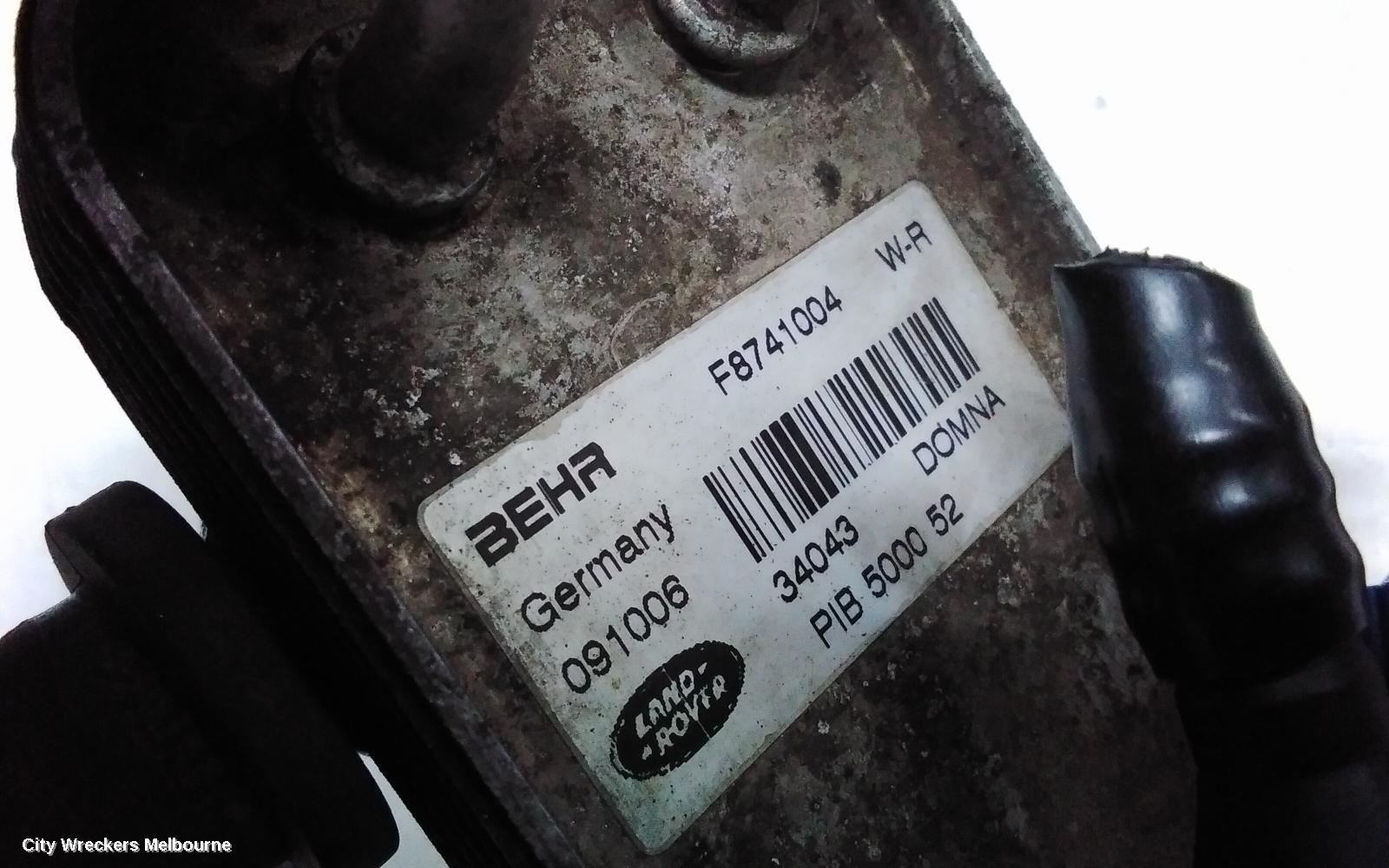 LAND ROVER RANGEROVER SPORT COOLER, TRANSMISSION OIL COOLER, 3.0, DIESEL, TWIN TURBO, L320, 09/2009 - 05/2013