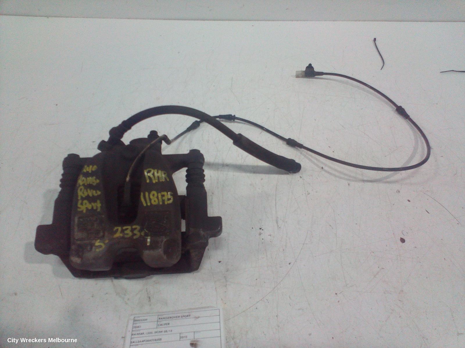 LAND ROVER RANGEROVER SPORT CALIPER, RH REAR, L320, 09/2009 - 05/2013