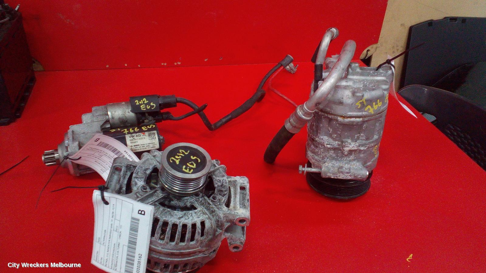 VOLKSWAGEN EOS ALTERNATOR, PETROL, 2.0, BOSCH P/N 06B903016AB, 1F, 08/2008 - 12/2014