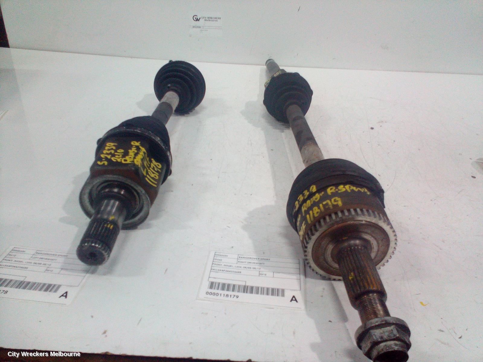 LAND ROVER RANGEROVER SPORT LEFT DRIVESHAFT, FRONT, DIESEL, L320, 08/2005 - 05/2013