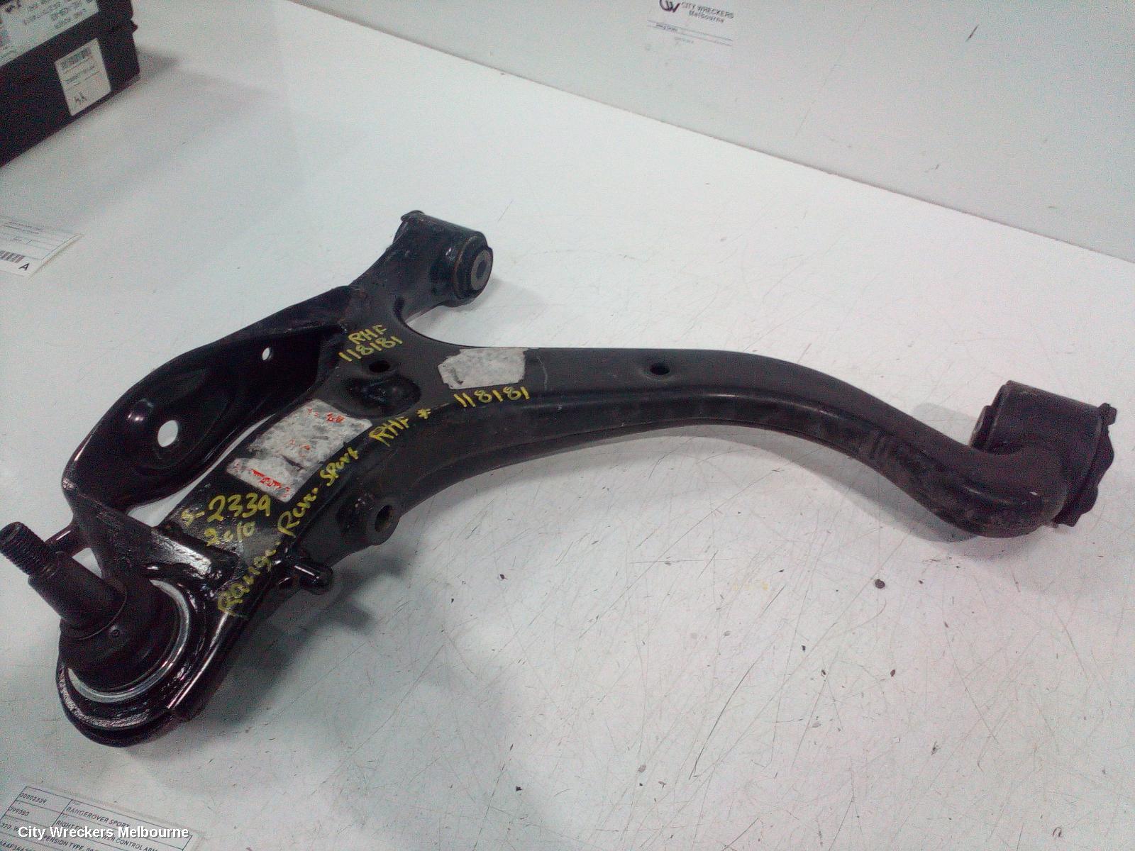 LAND ROVER RANGEROVER SPORT RIGHT FRONT LOWER CONTROL ARM, L320, W/ AIR SUSPENSION TYPE, 08/2005 - 12/2013