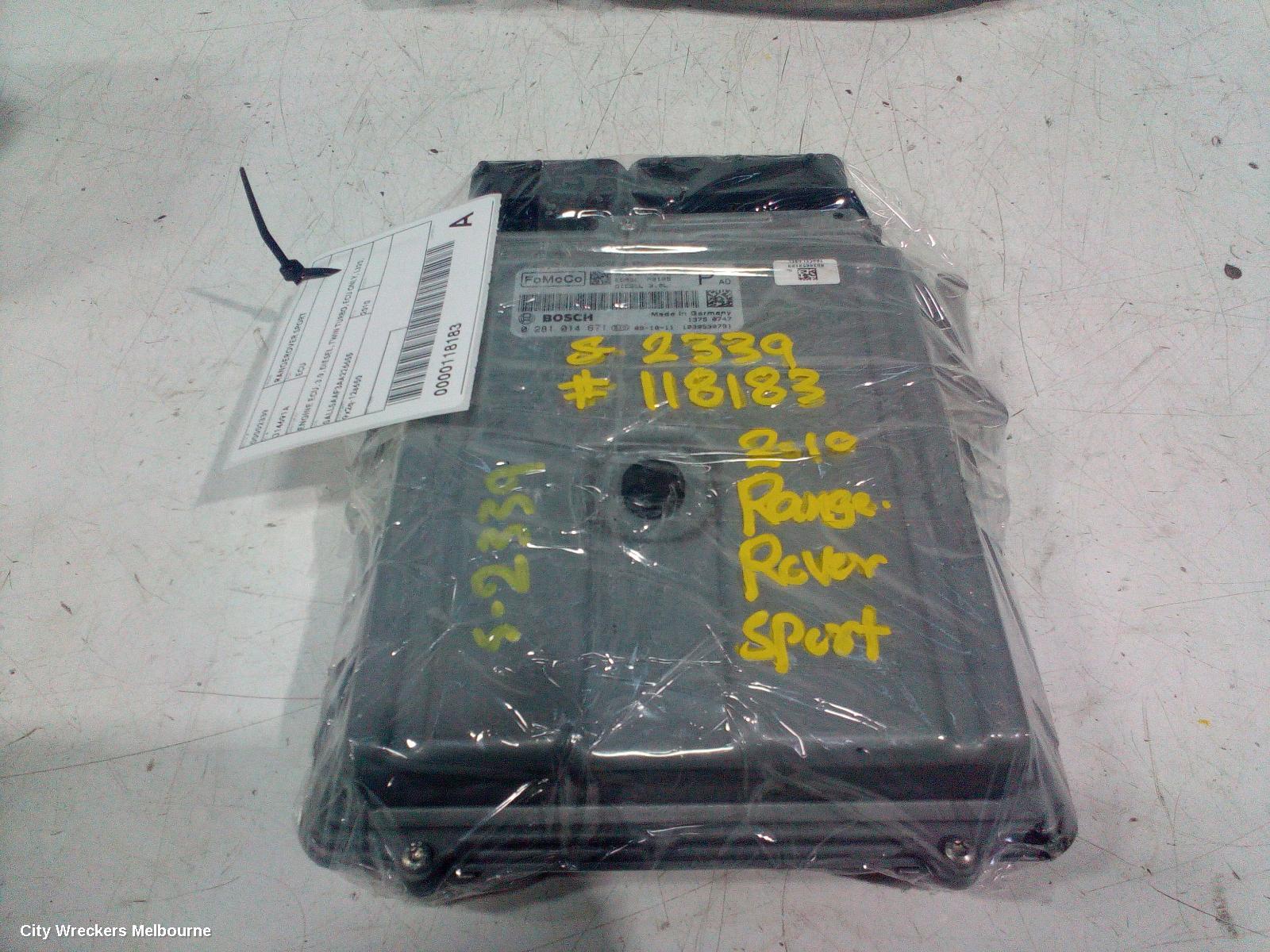 LAND ROVER RANGEROVER SPORT ECU, ENGINE ECU, 3.0, DIESEL, TWIN TURBO, ECU ONLY, L320, 09/2009 - 05/2013