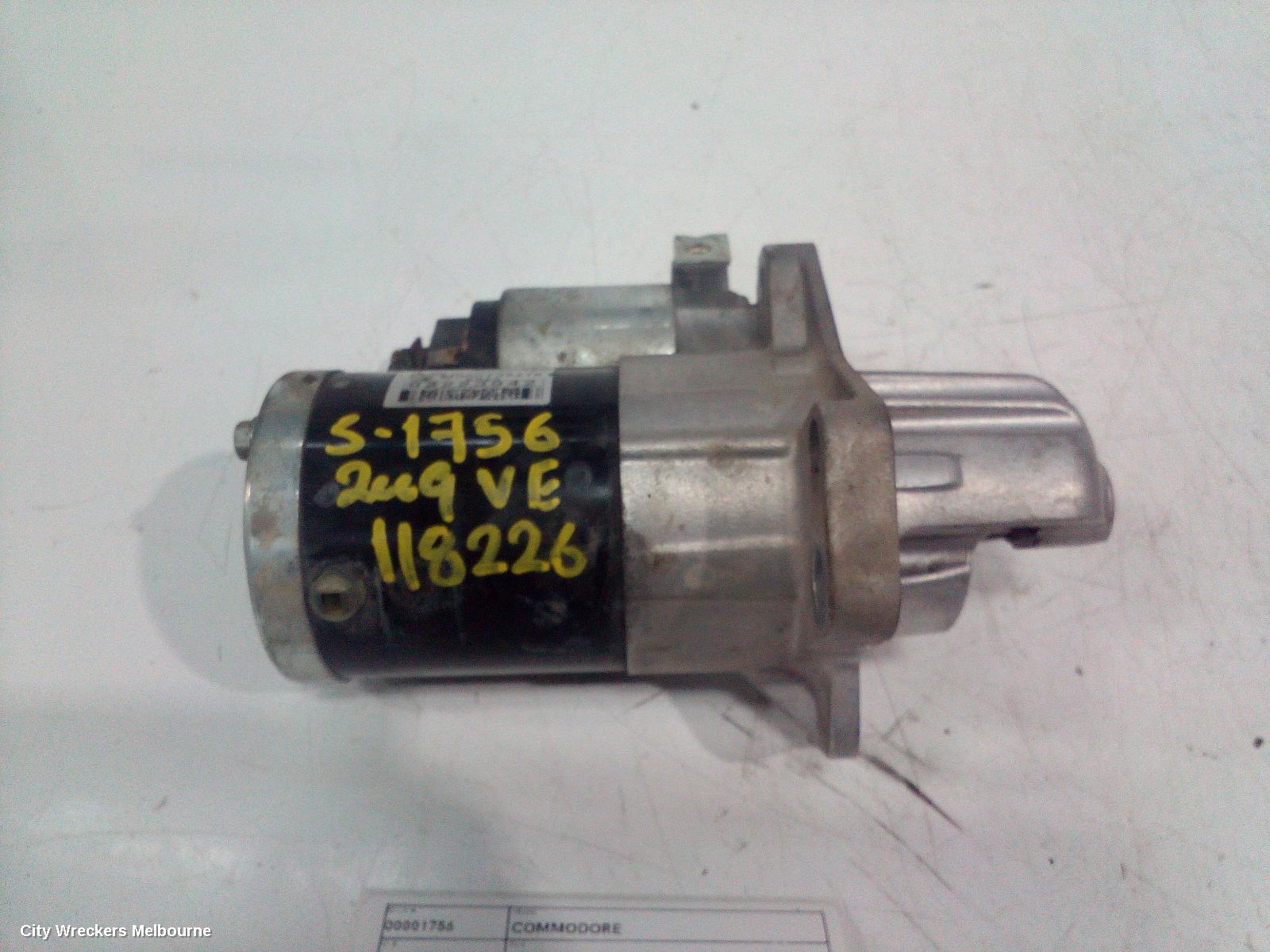 HOLDEN COMMODORE STARTER, 3.6, VE, NUT CONNECTOR TYPE, 08/2006 - 05/2013
