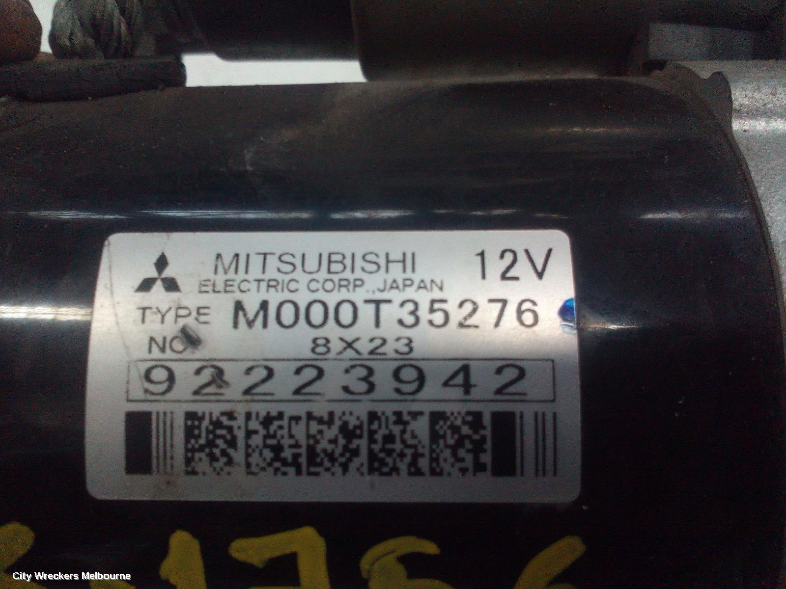 HOLDEN COMMODORE STARTER, 3.6, VE, NUT CONNECTOR TYPE, 08/2006 - 05/2013