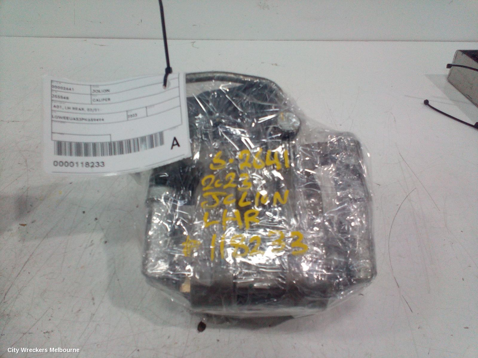 HAVAL JOLION CALIPER, A01, LH REAR, 02/2021 ONWARDS