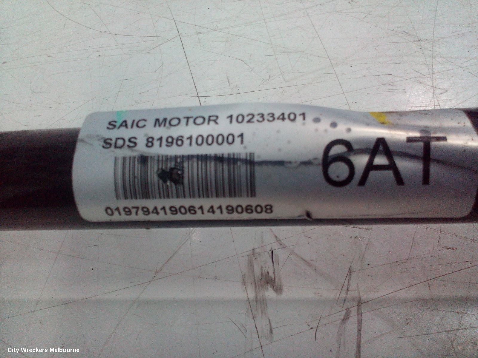 MG ZS LEFT DRIVESHAFT, AZS1, AUTO T/M, PETROL, 1.0, 09/2017 ONWARDS
