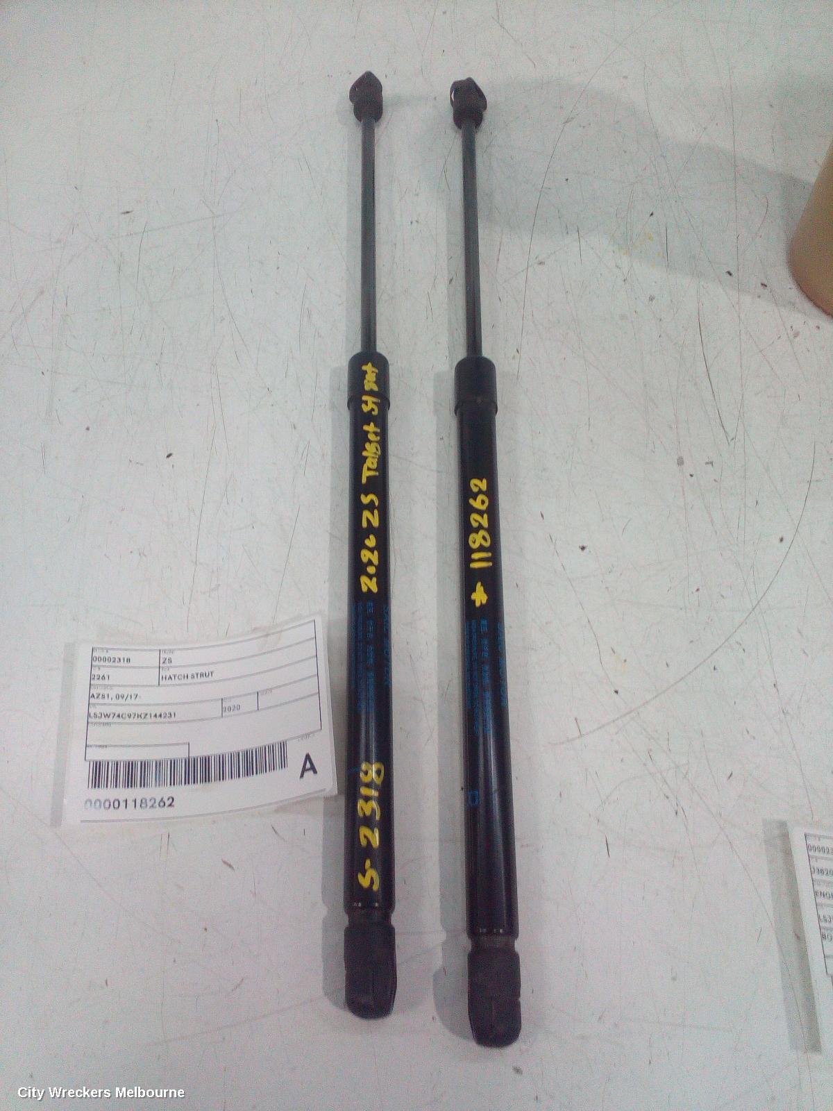 MG ZS HATCH STRUT, AZS1, TAILGATE STRUTS (PAIR), 09/2017 ONWARDS