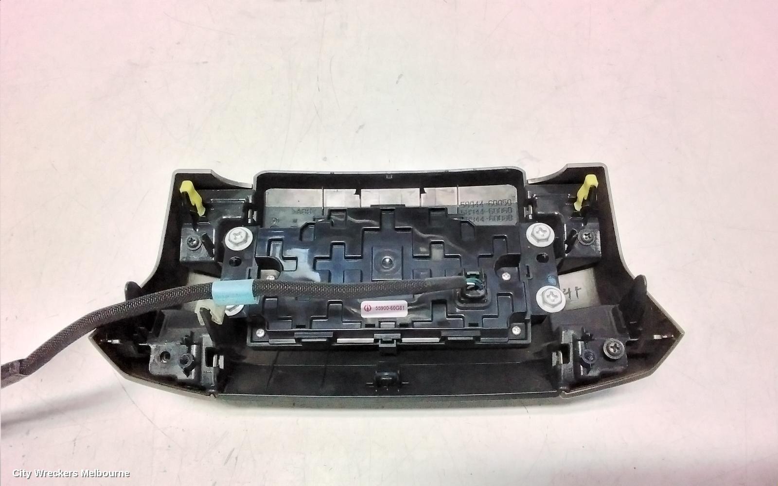 TOYOTA PRADO HEATER/AC CONTROLS, 150 SERIES, REAR, CLIMATE CONTROL TYPE, NON SEAT WARMER TYPE, 08/2009 - 11/2023