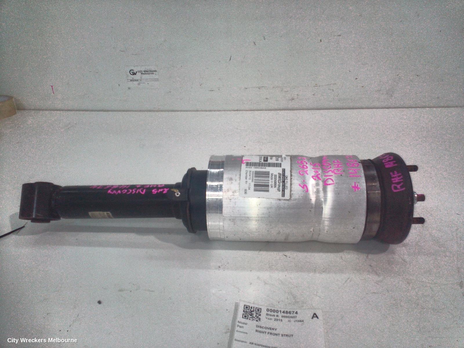LAND ROVER DISCOVERY RIGHT FRONT STRUT, AIR SUSPENSION TYPE, 4, 10/2009 - 12/2016