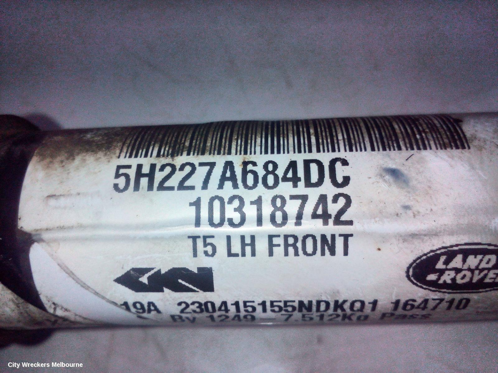 LAND ROVER DISCOVERY LEFT DRIVESHAFT, FRONT, L319, 10/2009 - 12/2016
