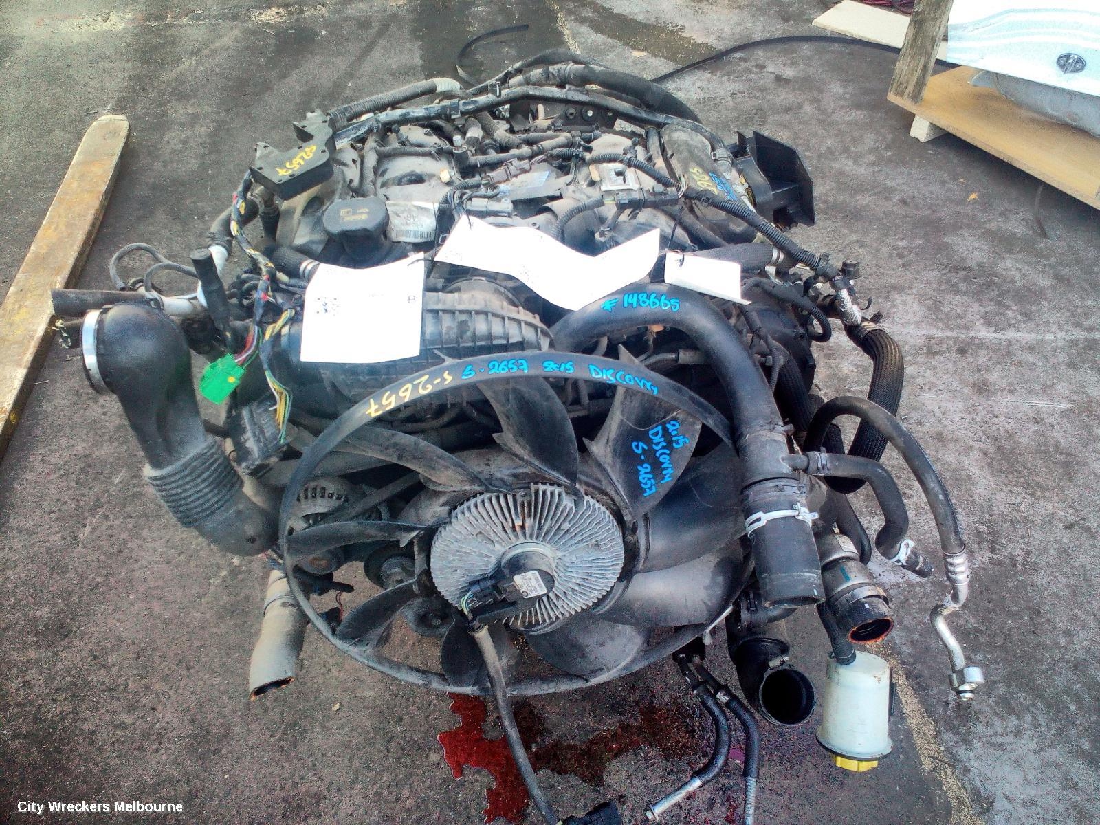 LAND ROVER DISCOVERY ENGINE, DIESEL, 3.0, TWIN TURBO, L319, 10/2009 - 12/2016