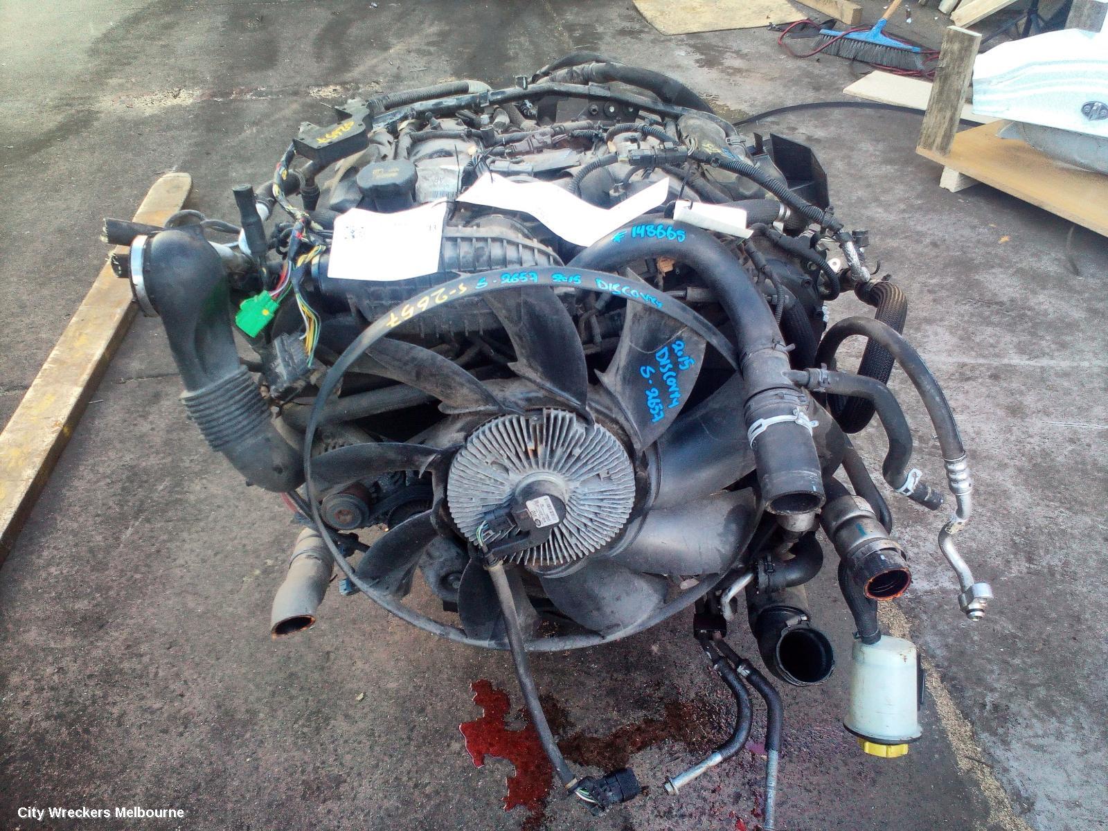 LAND ROVER DISCOVERY ENGINE, DIESEL, 3.0, TWIN TURBO, L319, 10/2009 - 12/2016