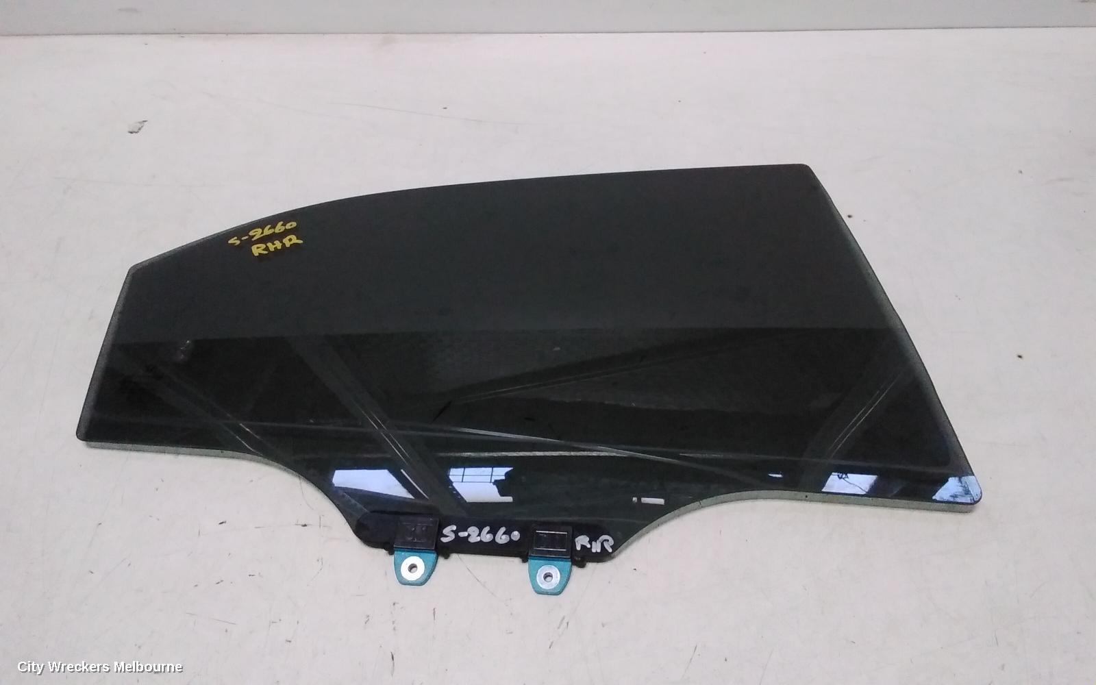 HONDA CIVIC RIGHT REAR DOOR WINDOW, 9TH GEN, HATCH, 02/2012 - 04/2016