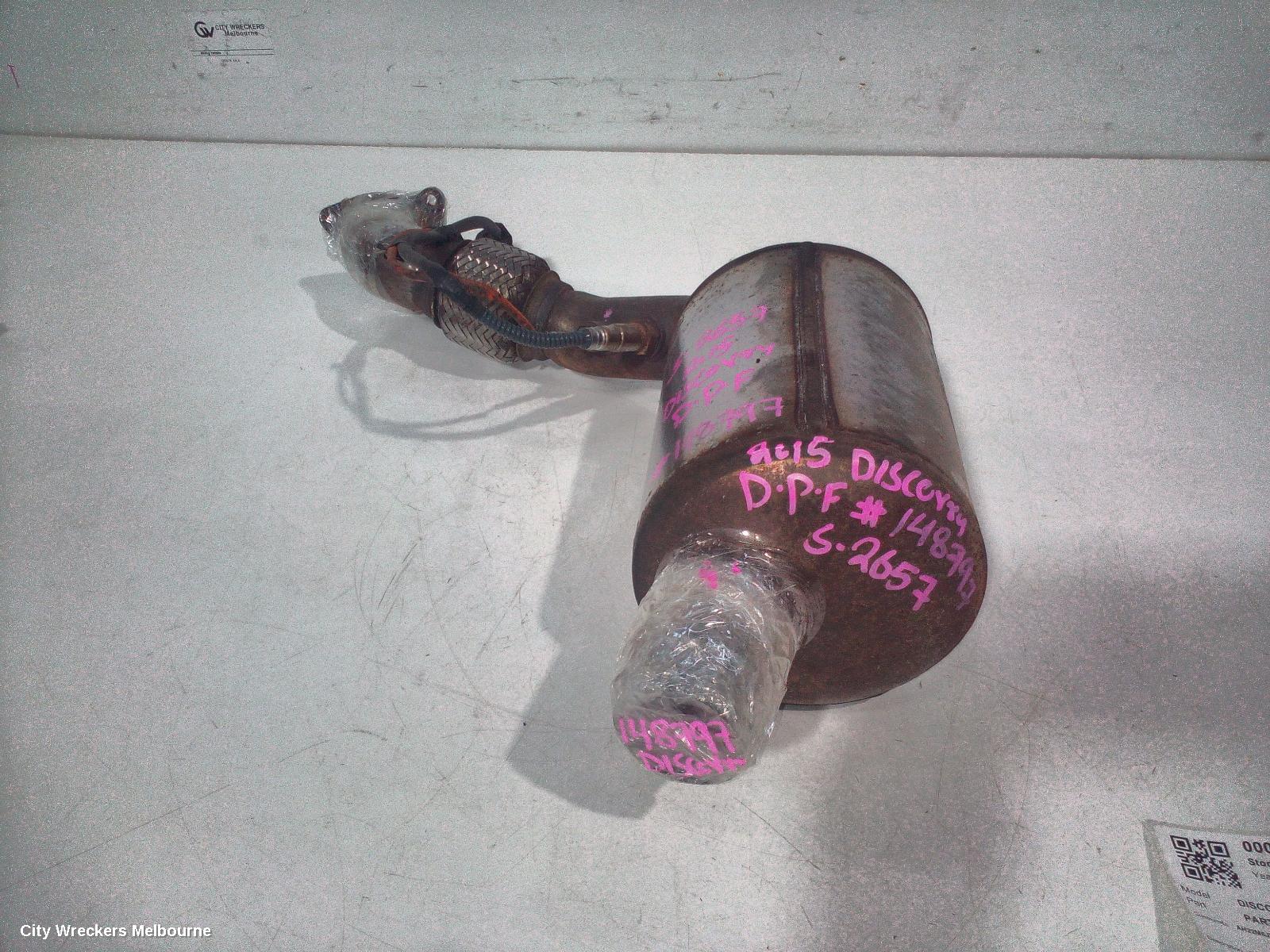 LAND ROVER DISCOVERY PARTICULATE FILTER/DPF, DIESEL, 3.0, TWIN TURBO, L319, 10/2009 - 12/2016