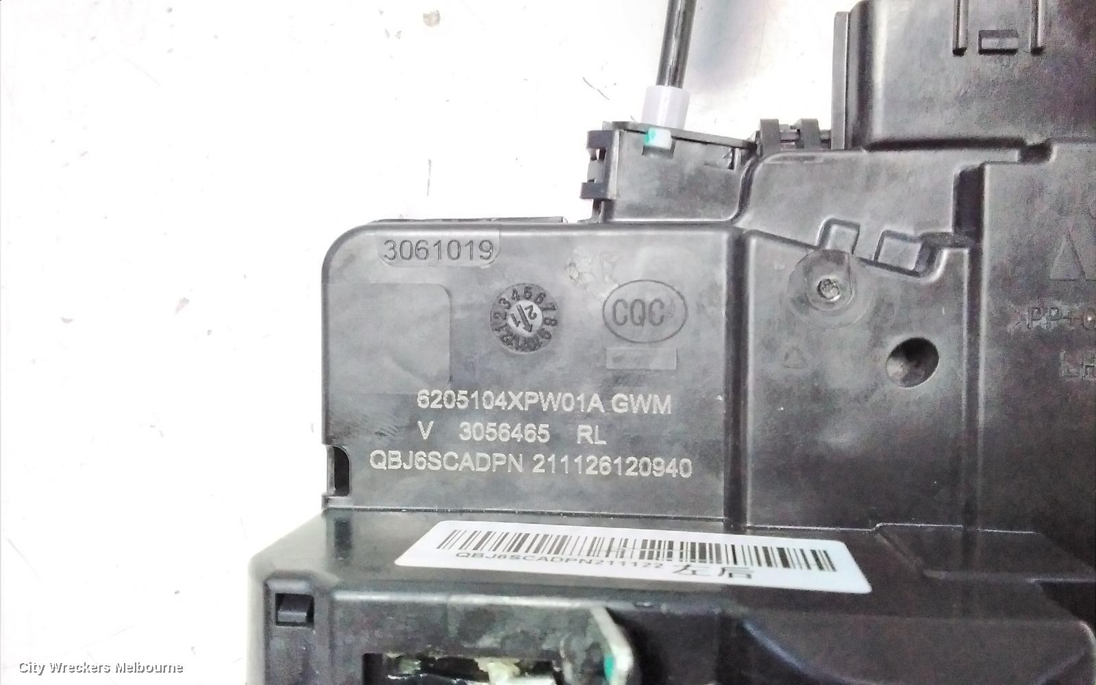 GREAT WALL CANNON UTE DOOR/BOOT/GATE LOCK, NPW, LEFT REAR DOOR LOCK, 09/2020 ONWARDS