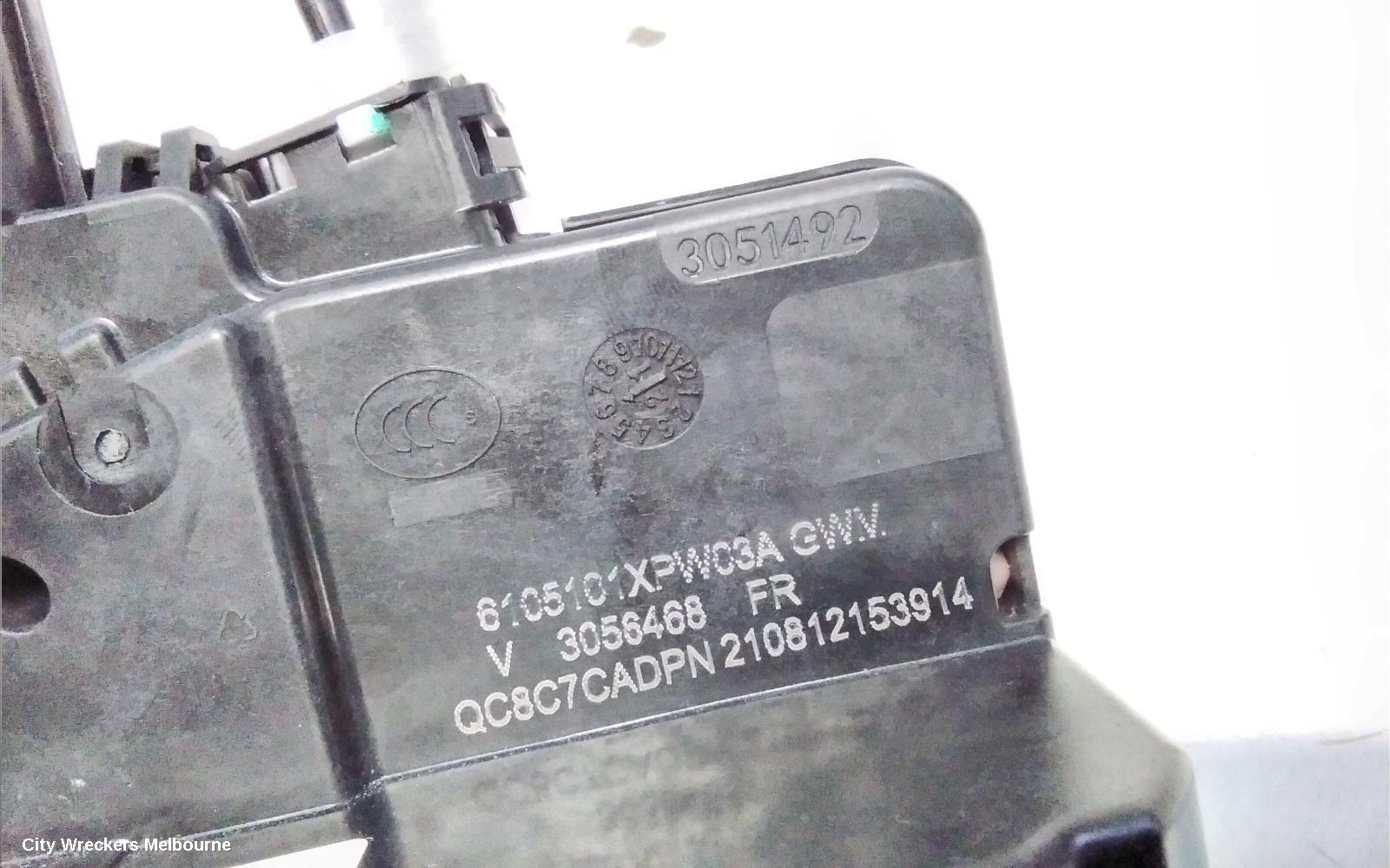 GREAT WALL CANNON UTE DOOR/BOOT/GATE LOCK, NPW, RIGHT FRONT DOOR LOCK, 09/2020 ONWARDS