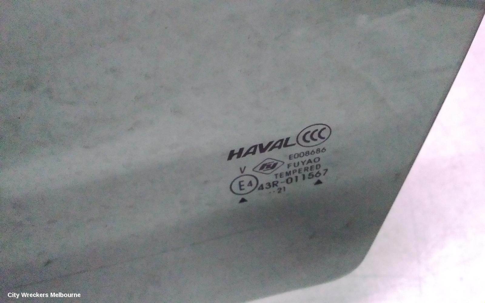 HAVAL JOLION LEFT REAR DOOR WINDOW, A01, 02/2021 ONWARDS