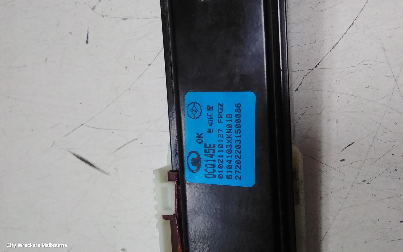 HAVAL H6 LEFT FRONT WINDOW REG/MOTOR, B01/B03, 02/2021 ONWARDS