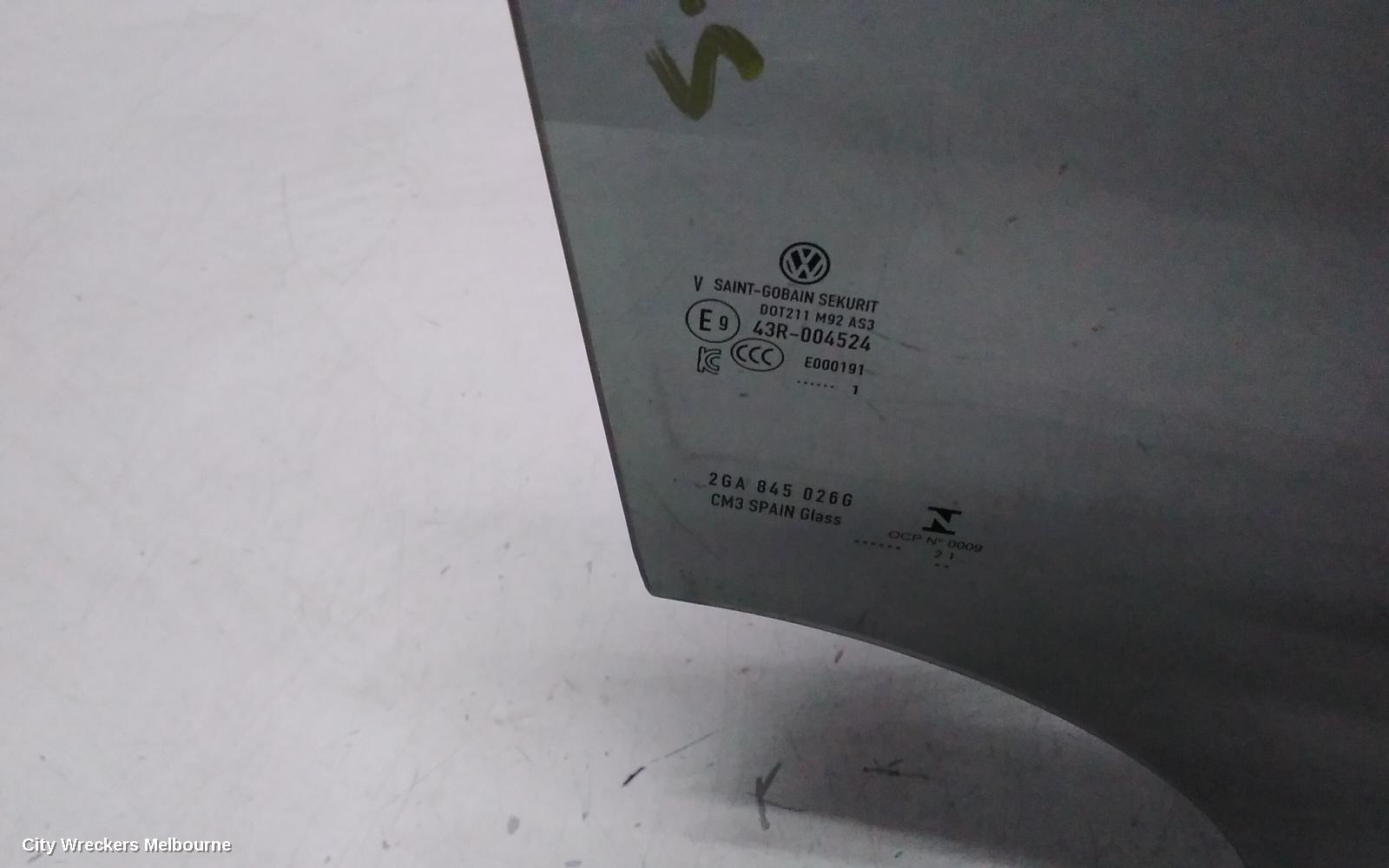 VOLKSWAGEN T-ROC RIGHT REAR DOOR WINDOW, A1, 03/2020 - 12/2025