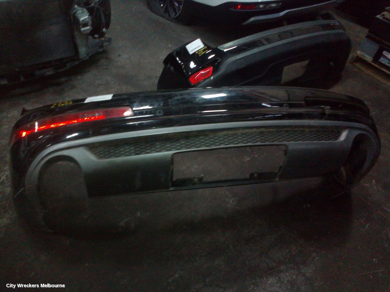 AUDI Q7 REAR BUMPER, BUMPER BAR (2 PIECE), 4L, BLACK, 10/2009 - 08/2015
