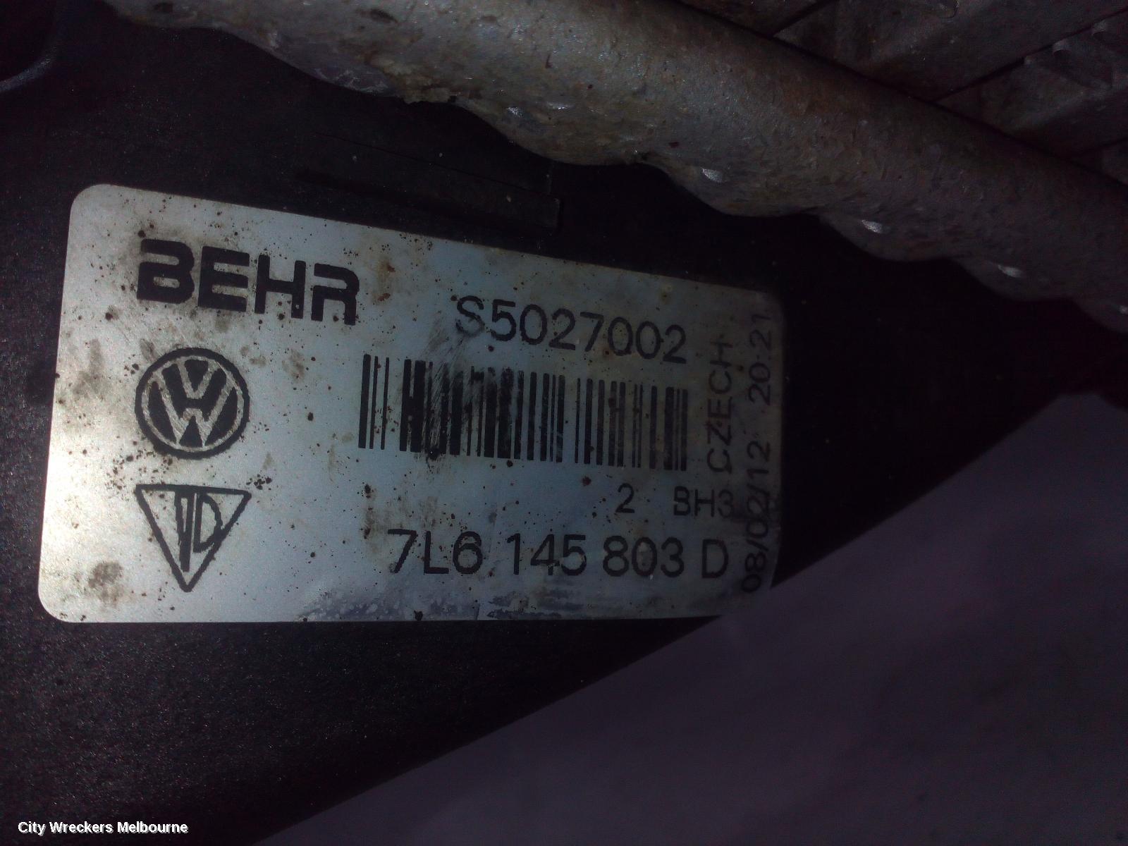 AUDI Q7 INTERCOOLER, DIESEL, 3.0, BUG/CASA/CJGA/CRCA CODE, LH SIDE, 4L, 09/2006 - 08/2015