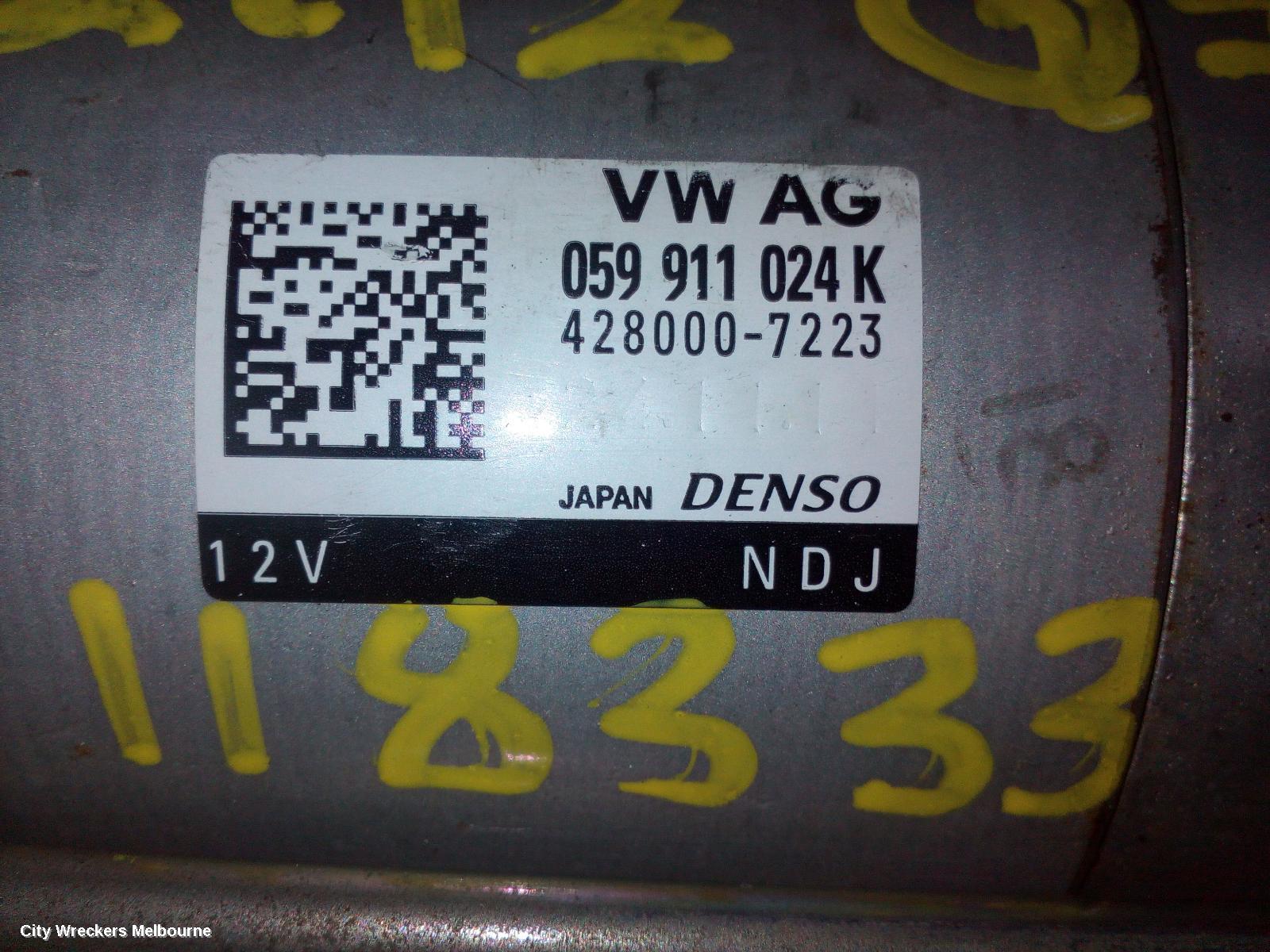AUDI Q7 STARTER, DIESEL, 3.0, DENSO, 4L, 09/2010 - 08/2015