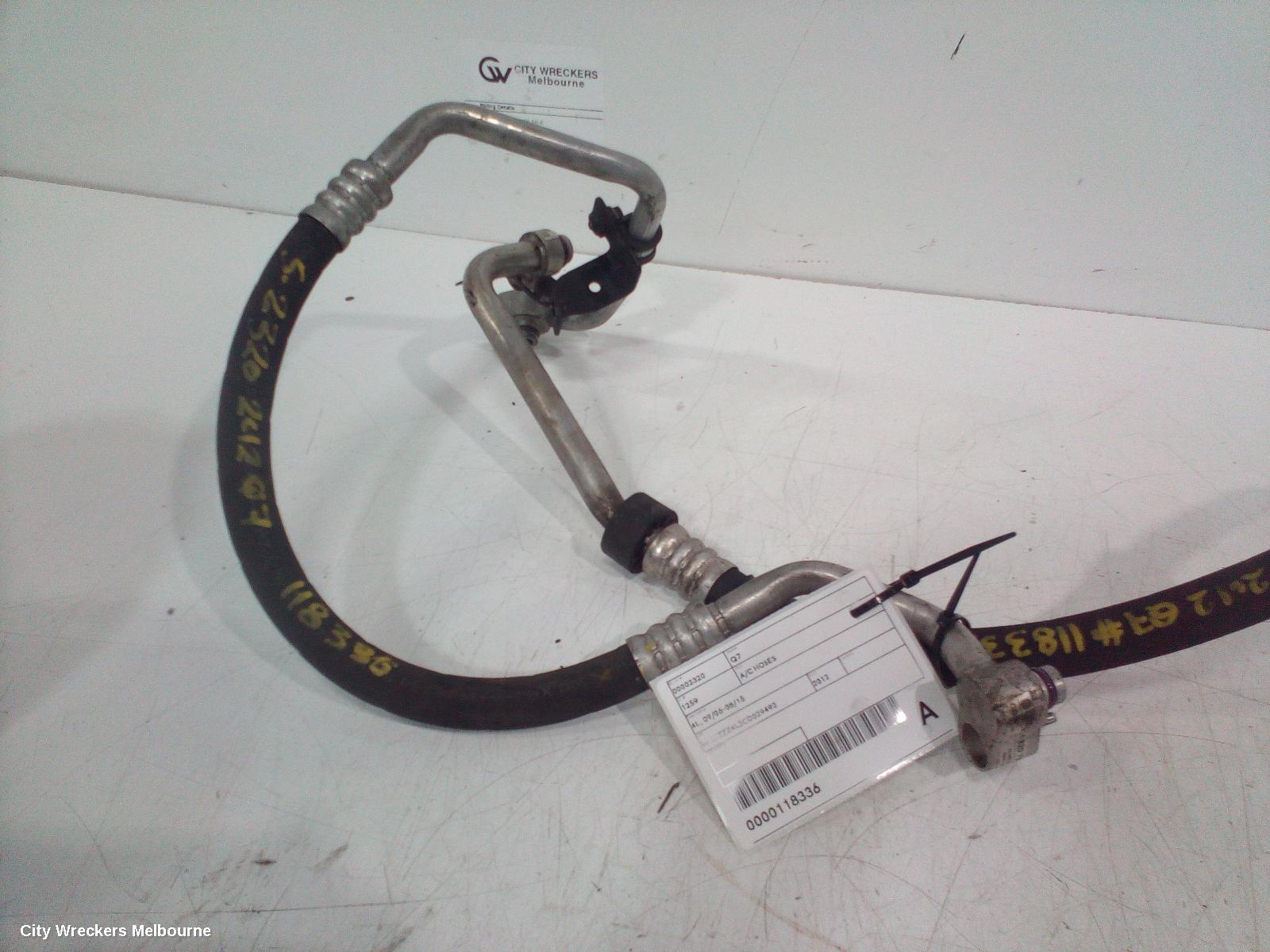 AUDI Q7 A/C HOSES, 4L, 09/2006 - 08/2015
