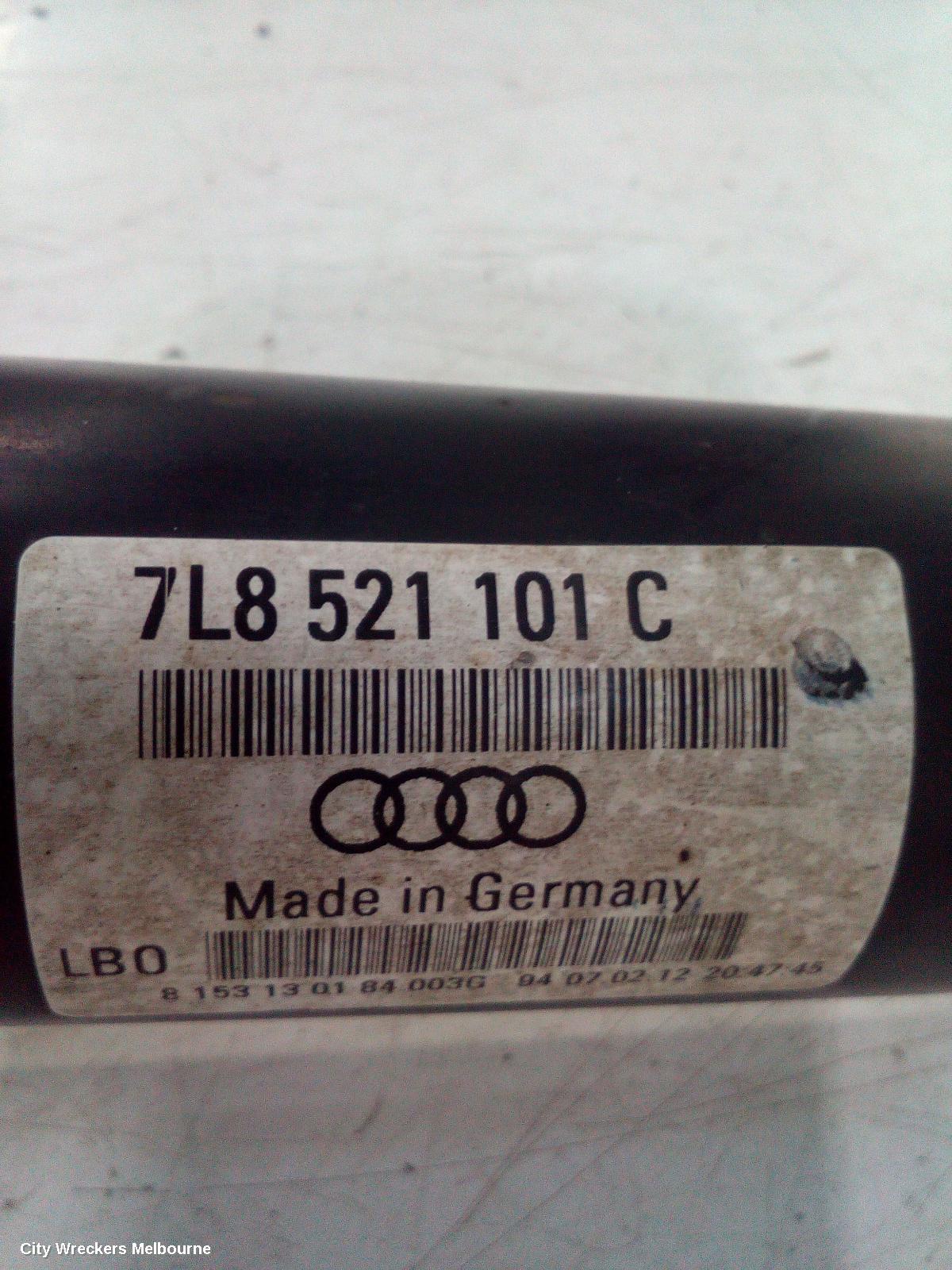 AUDI Q7 FRONT PROP SHAFT, 3.0, DIESEL, 4L, 09/2006 - 08/2015
