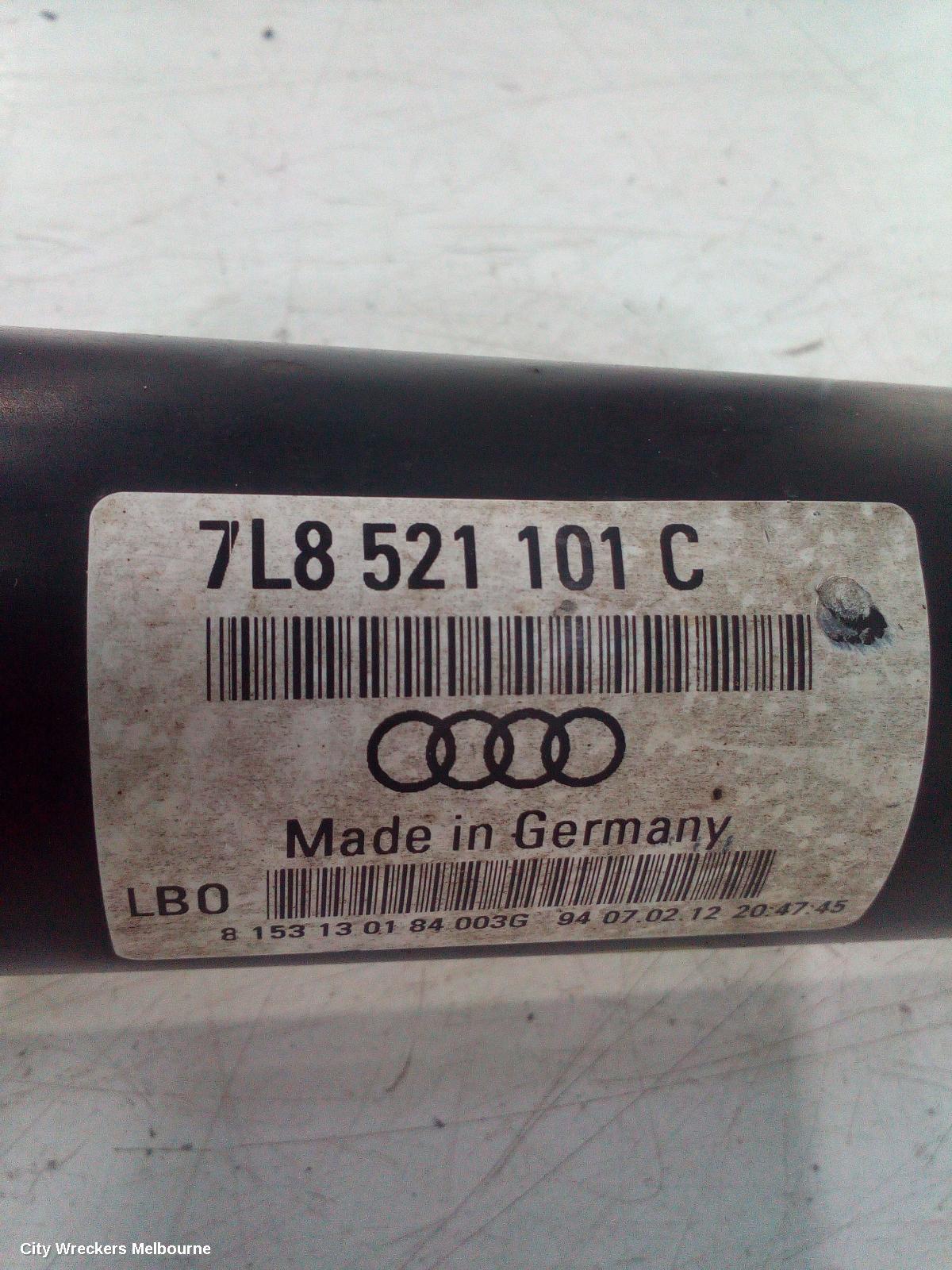 AUDI Q7 FRONT PROP SHAFT, 3.0, DIESEL, 4L, 09/2006 - 08/2015