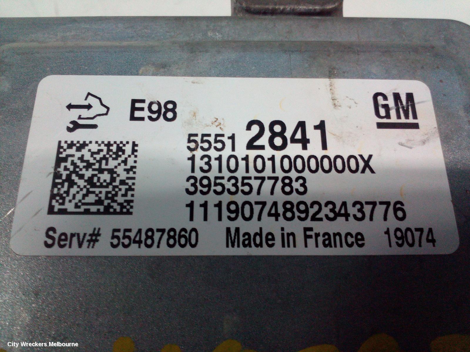 HOLDEN COLORADO ECU, ENGINE ECU, 2.8, DIESEL, P/N 12621842, ECU ONLY, RG, 01/2012 - 12/2020