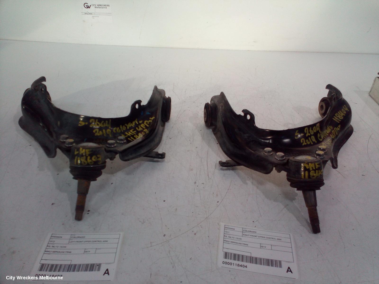 HOLDEN COLORADO LEFT FRONT UPPER CONTROL ARM, RG, 4WD, 06/2012 - 12/2020