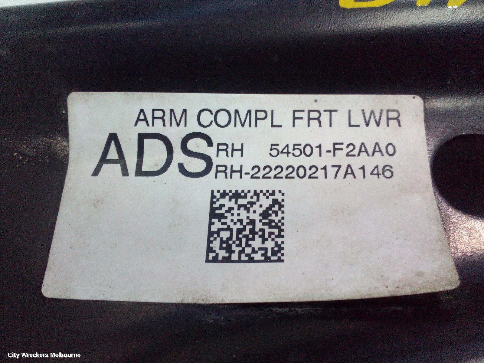 HYUNDAI I30 RIGHT FRONT LOWER CONTROL ARM, PD, HATCH (S. KOREA VIN KMHH), STANDARD TYPE, 03/2017 ONWARDS