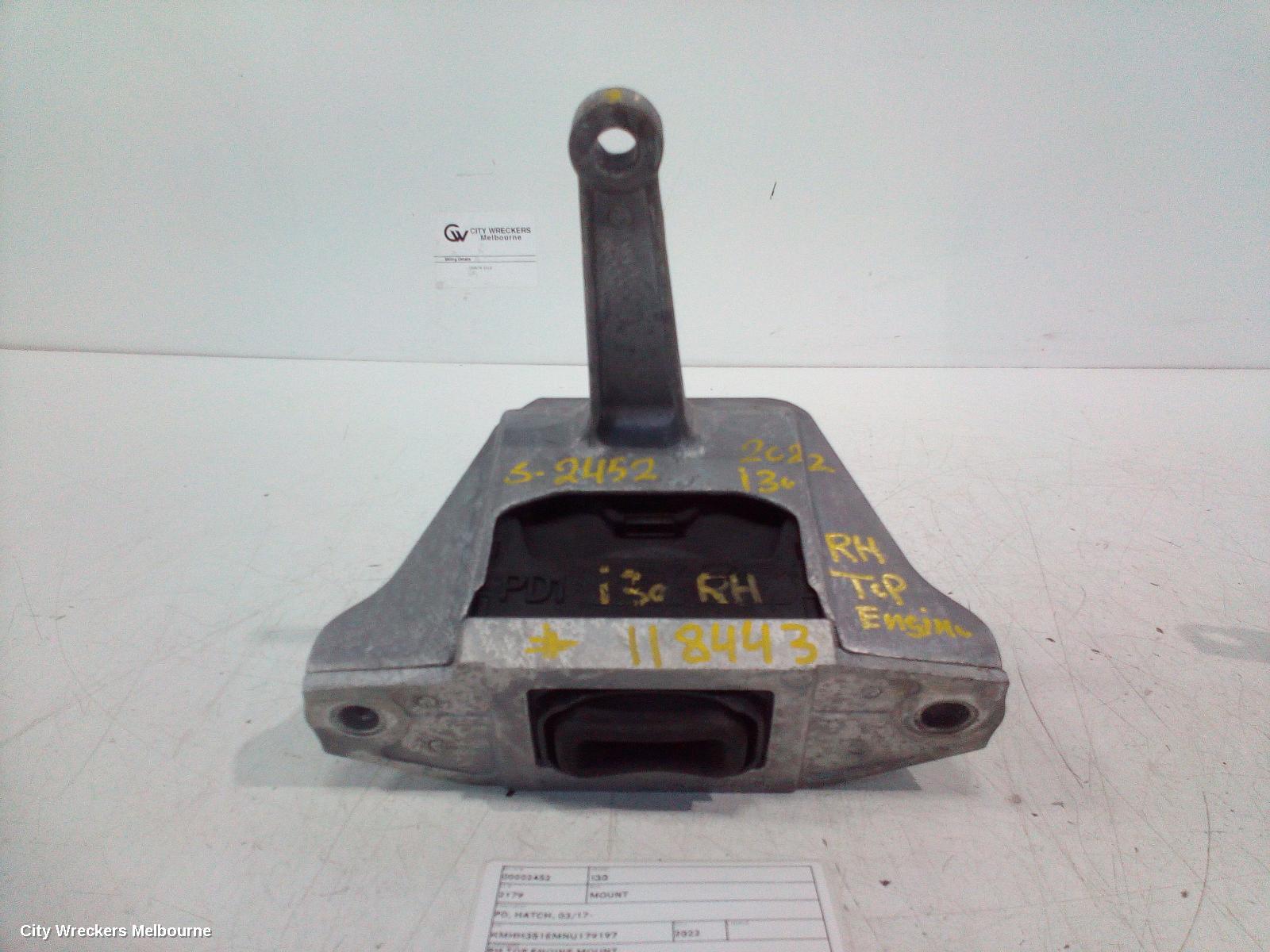HYUNDAI I30 MOUNT, PD, HATCH, 03/2017 ONWARDS