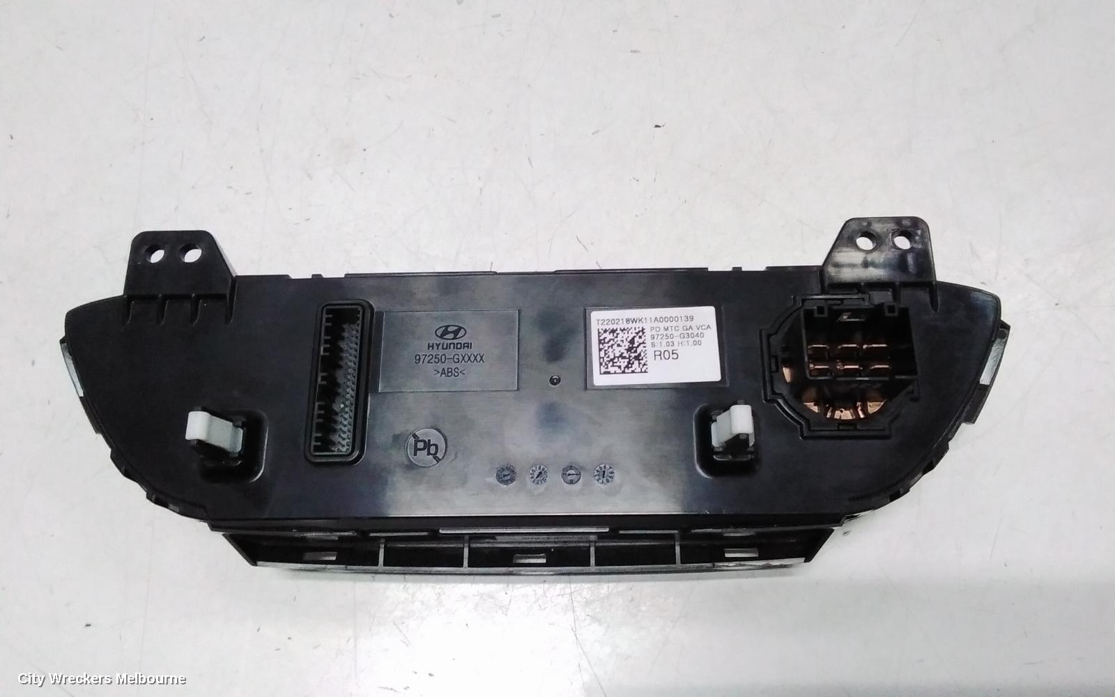 HYUNDAI I30 HEATER/AC CONTROLS, NON CLIMATE CONTROL TYPE, PD, 03/2017 ONWARDS