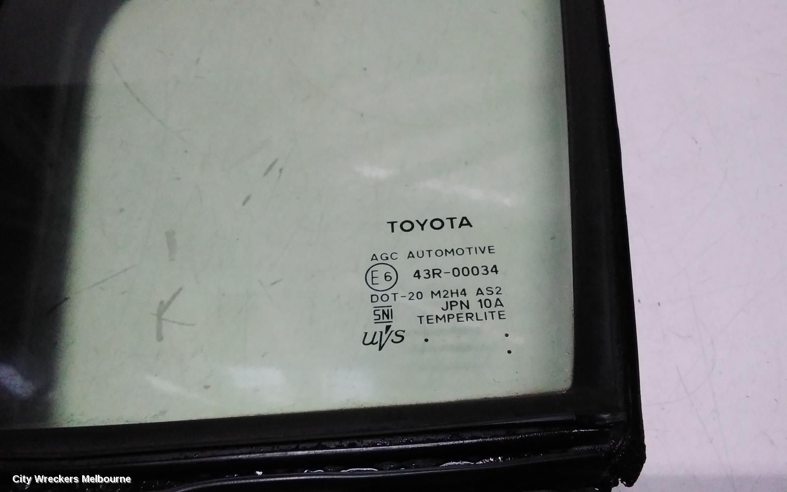 TOYOTA HIACE LEFT FRONT 1/4 DOOR GLASS, 300 SERIES, 02/2019 ONWARDS