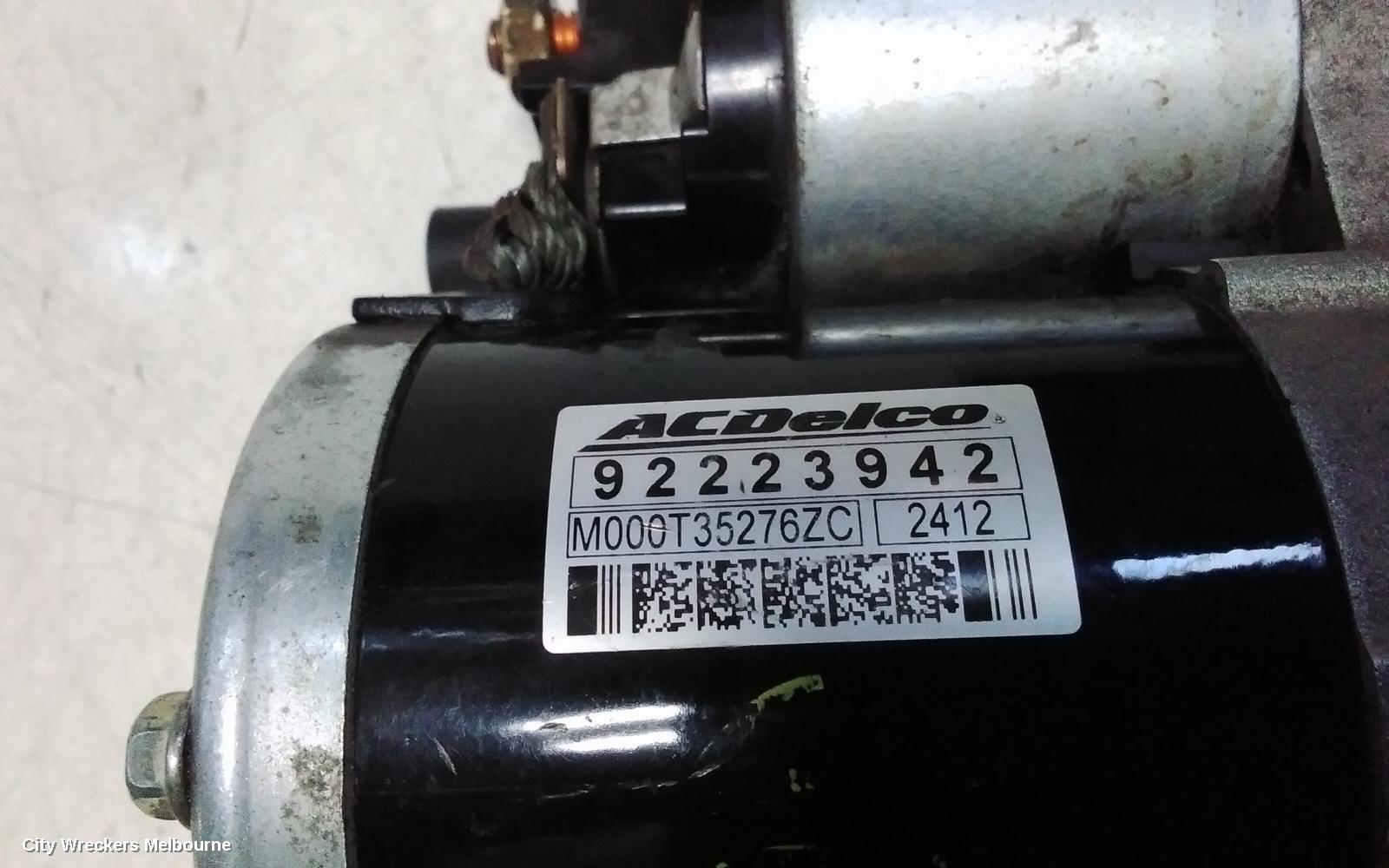 HOLDEN COMMODORE STARTER, 3.6, VE, FLAT CONNECTOR TYPE, 08/2006 - 05/2013