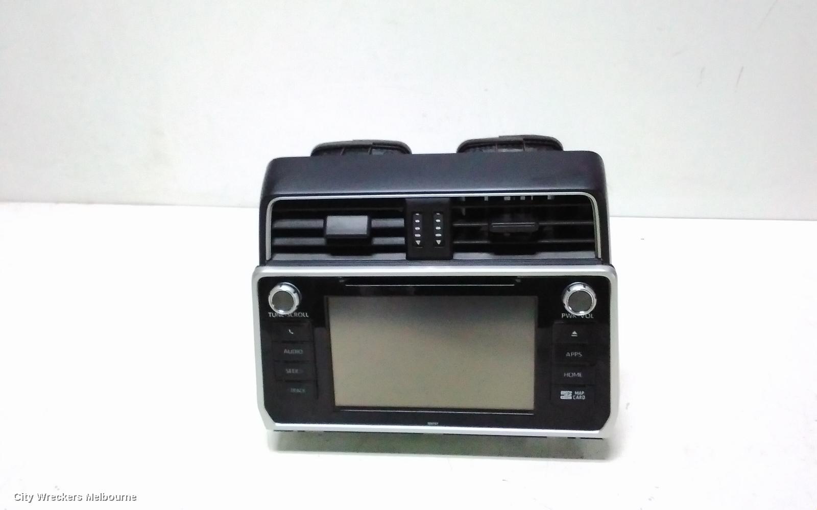 TOYOTA PRADO RADIO/CD/DVD/SAT/TV, DISPLAY/HEAD UNIT, SAT NAV TYPE, 9IN, 150 SERIES, 08/2017 ONWARDS