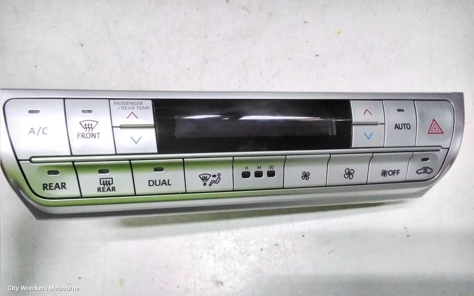 TOYOTA PRADO HEATER/AC CONTROLS, 150 SERIES, GXL/VX/KAKADU, FRONT, CLIMATE CONTROL, DUAL ZONE A/C TYPE, P/N 8401060J00, 08/2017 - 12/2023
