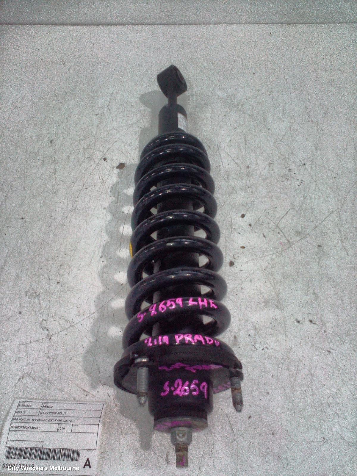 TOYOTA PRADO LEFT FRONT STRUT, 5DR WAGON, 150 SERIES, GXL TYPE, 08/2013 ONWARDS