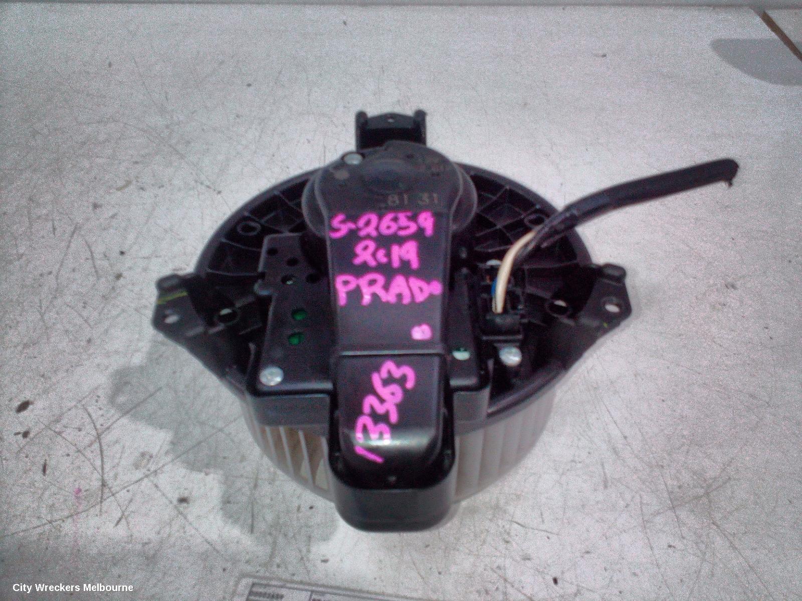 TOYOTA PRADO HEATER FAN MOTOR, FRONT, 150 SERIES, 08/2009 ONWARDS