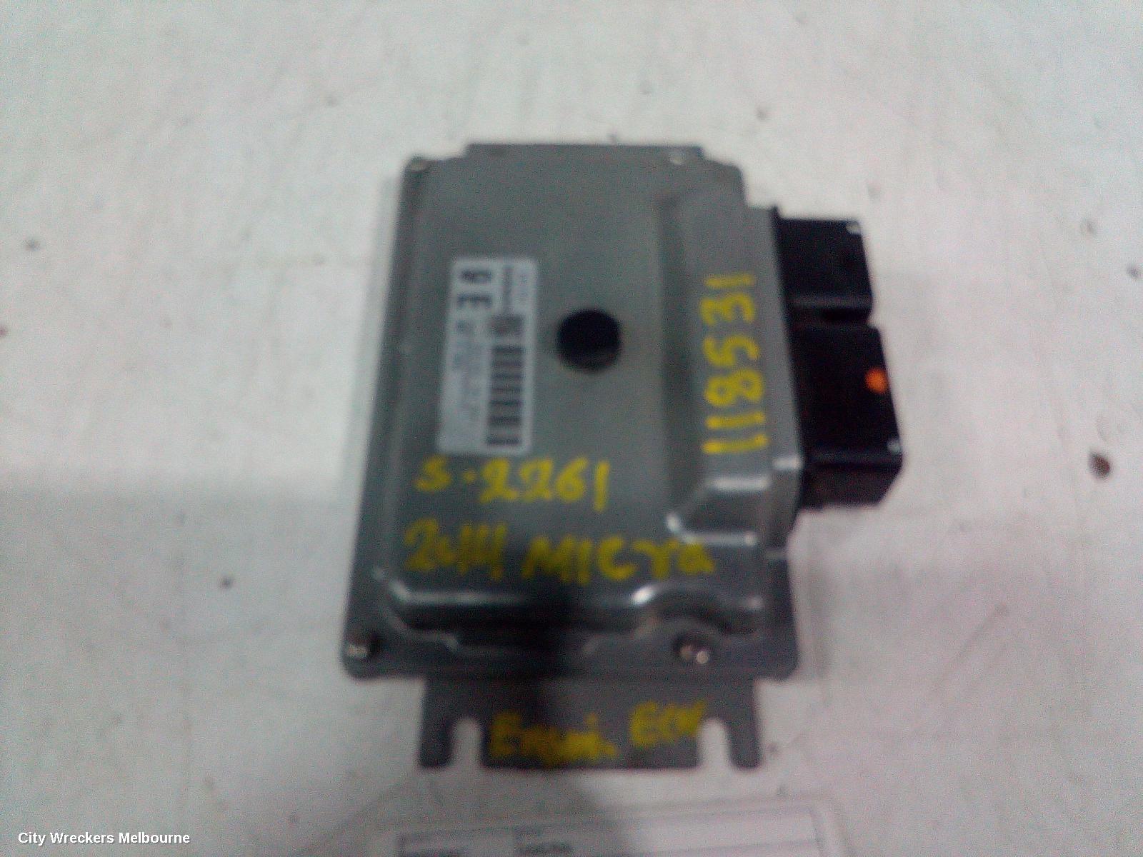 NISSAN MICRA ECU, ENGINE ECU, 1.2, AUTO T/M, ECU ONLY, K13, 10/2010 - 12/2016