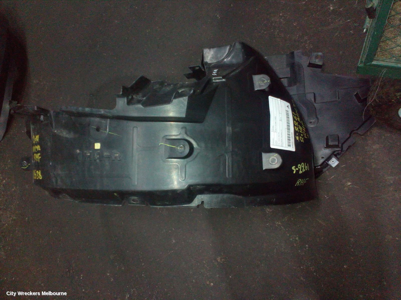 NISSAN MICRA RIGHT GUARD LINER, K13, 12/2012 - 03/2015