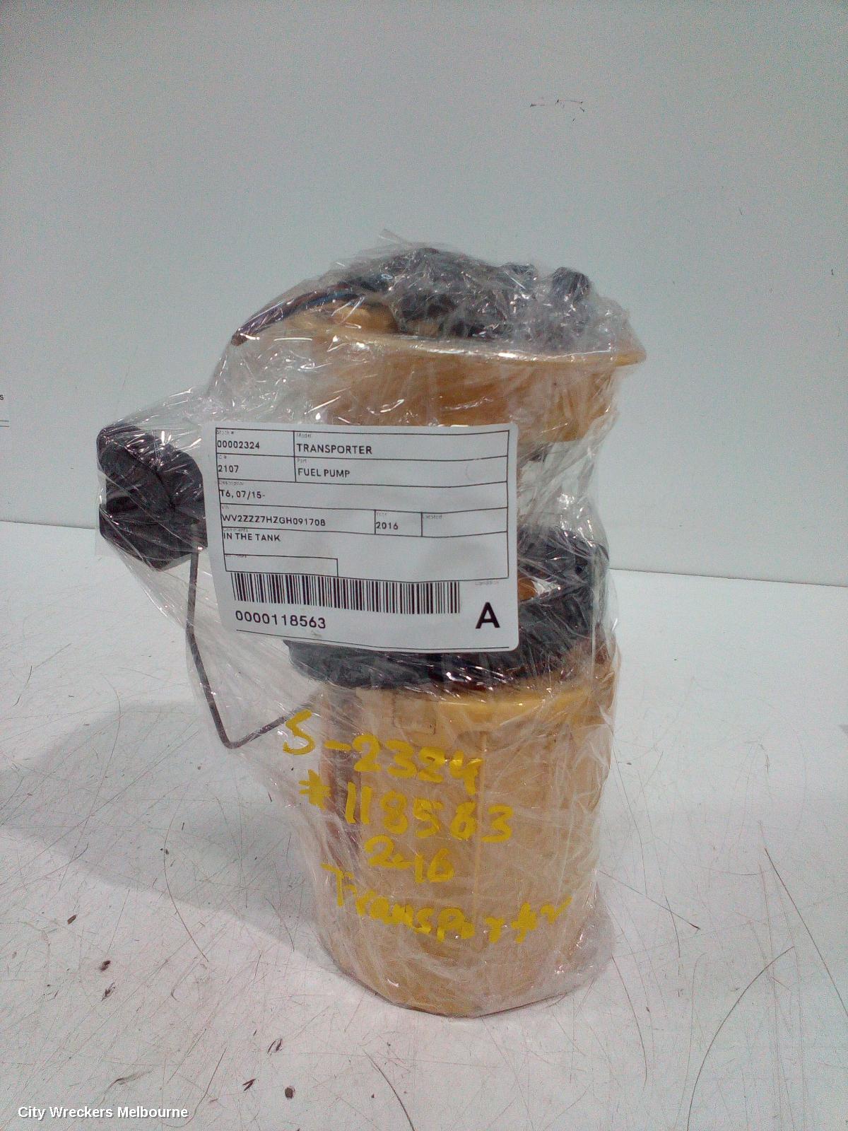 VOLKSWAGEN TRANSPORTER FUEL PUMP, T6, 07/2015 - 08/2024