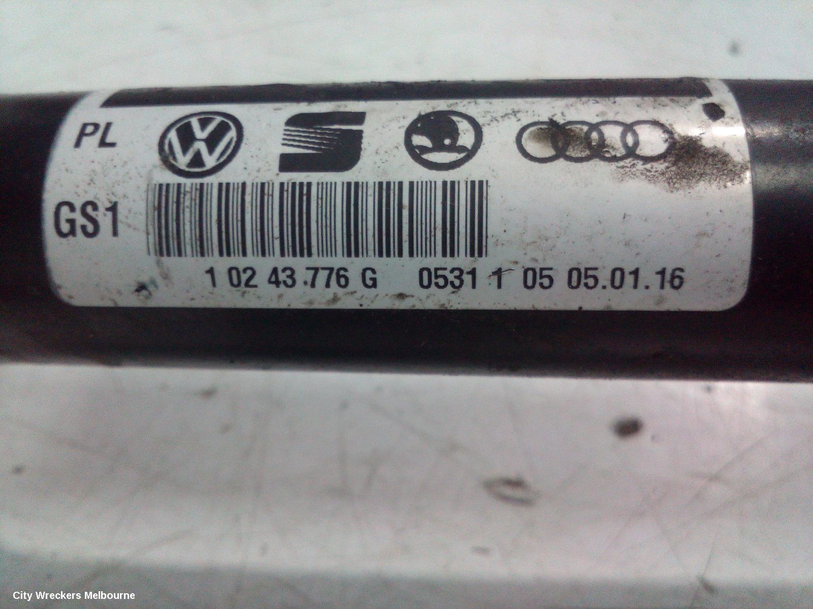 VOLKSWAGEN TRANSPORTER LEFT DRIVESHAFT, FRONT, FWD, CARAVELLE/MULTIVAN, T6, 07/2015 ONWARDS