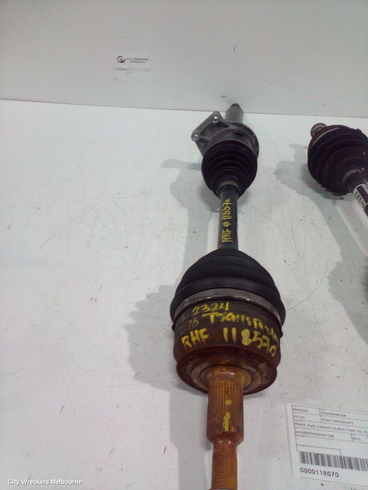 VOLKSWAGEN TRANSPORTER RIGHT DRIVESHAFT, FRONT, FWD, CARAVELLE/MULTIVAN, T6, 07/2015 ONWARDS